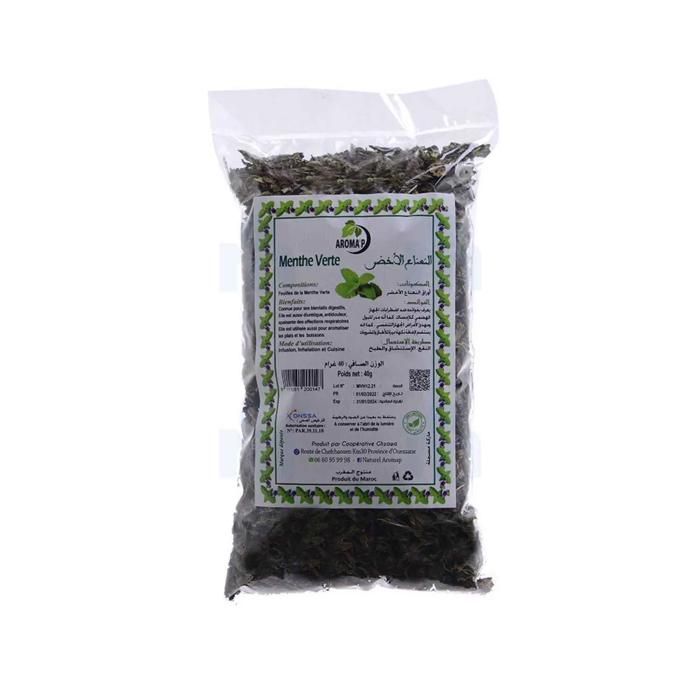 Menthe verte séchée en sachet 40g - AROMA P
