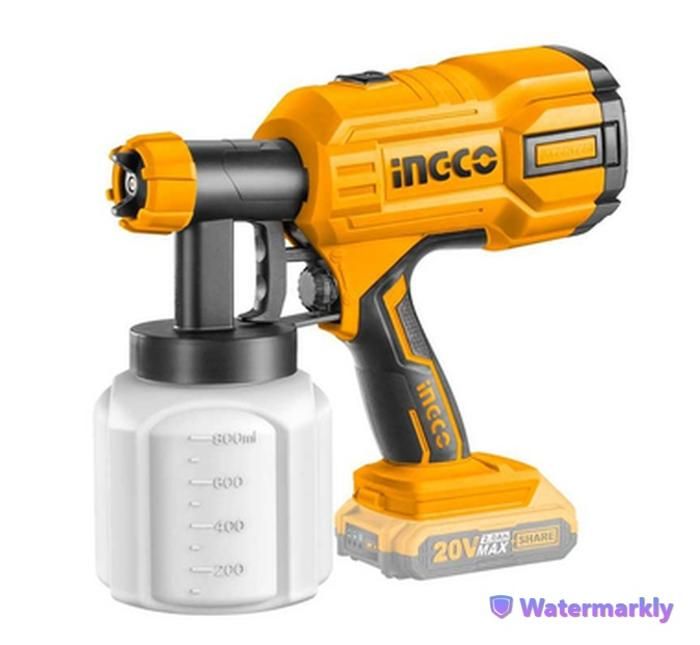 Pistolet à peinture - INGCO - CSGLI2001 - Sans fil - 20V - 800 ml de capacité