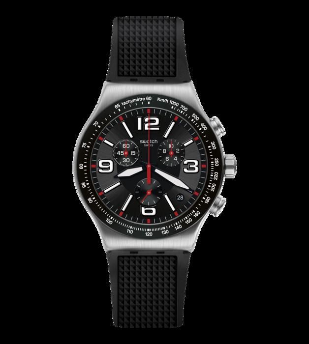 MONTRE SWATCH VERY DARK GRID