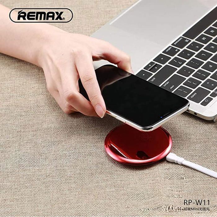 REMAX - Chargeur sans fil 10W - WIERLESS - Linon RP-W11 - Rouge
