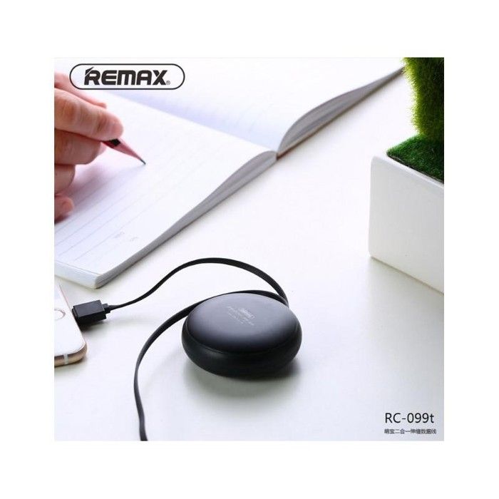 CABLE USB  IPHONE ANDROID 1M REMAX RC-099T - Noir