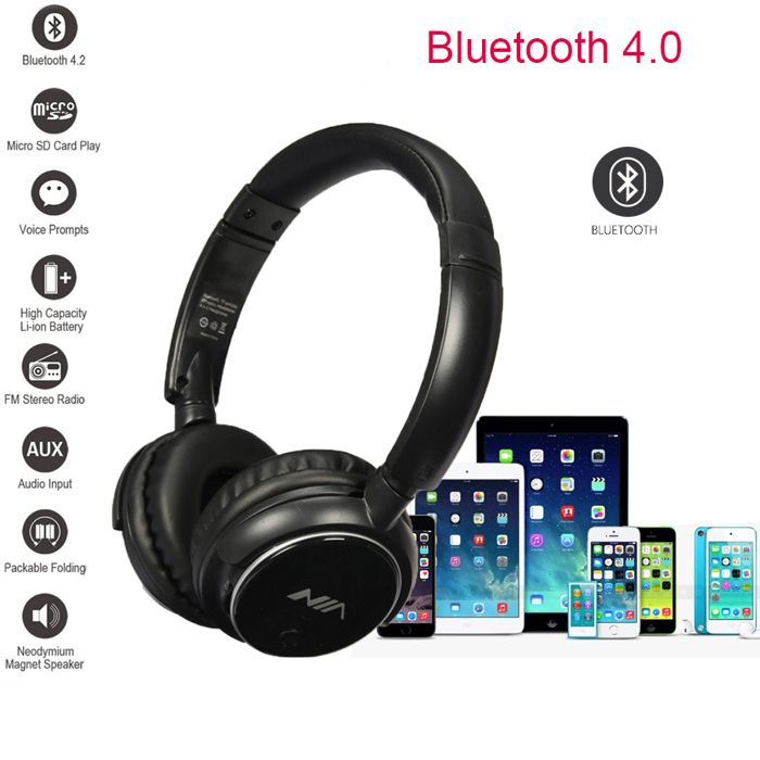 4 en 1 OREILLETTE écouteurs sans fil Bluetooth Q1 casque d'écoute stéréo pour sport BT FM TF avec micro commande via application