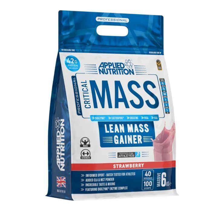 CRITICAL MASS LEAN MASS GAINER 6KG STRAWBERRY