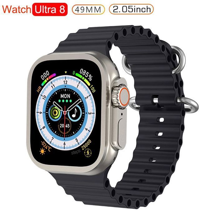 Montre Connectée Intelligent Bluetooth Ultra Series 8 Ultra NFC Sports Appel Recharge sans fil