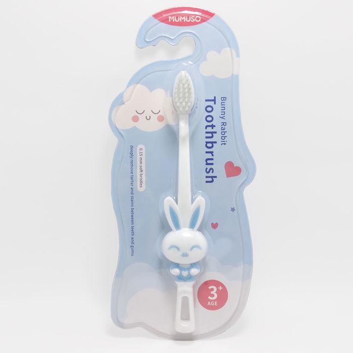 MUMUSO  Brosse À Dents Enfant Lapin (Bleu)
