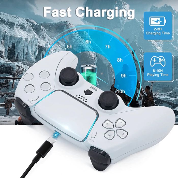 Manette de jeu sans fil Bluetooth pour playstation PS4, contrôleur avec double moteur et Vibration, NFC