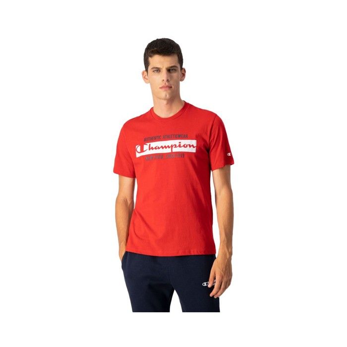 CHAMPION T-SHIRT GRAPHIC SHOP AUTHENTIC ROUGE HOMME