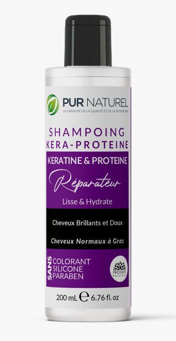 PUR NATUREL Shampoing Kéra-protéine Kératine & Protéine 200 ml