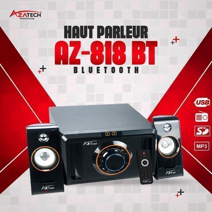 ENCEINTE BLUETOOTH AZATECH -818 BT
