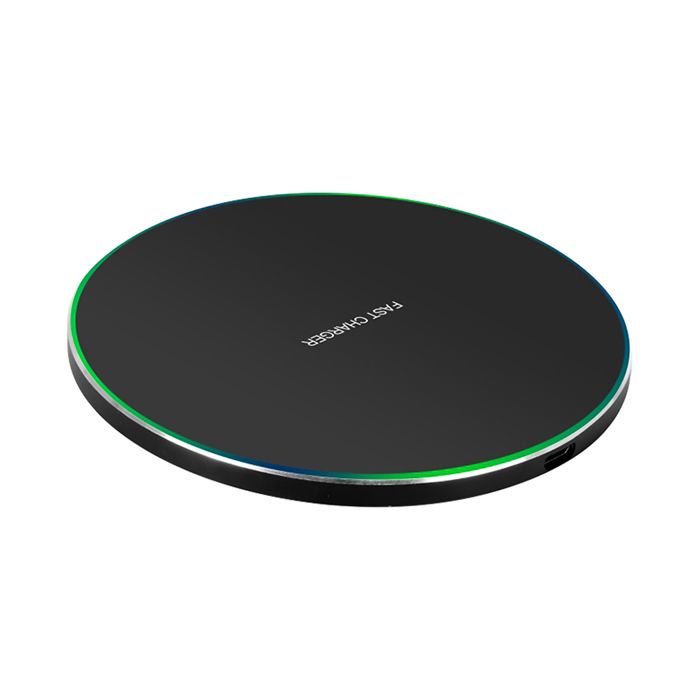 Chargeur sans fil ultra fin 10 W avec lumières(noir)