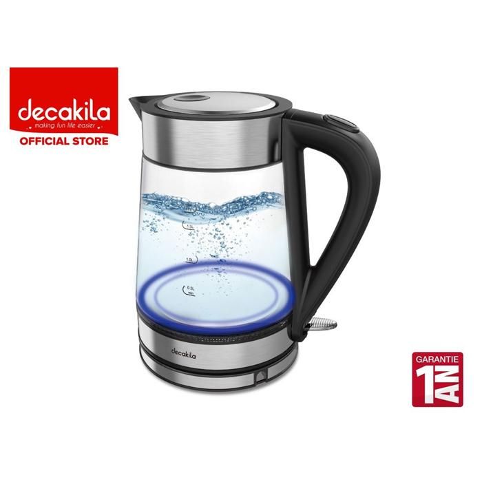 Bouilloire électrique en verre 2200W DECAKILA