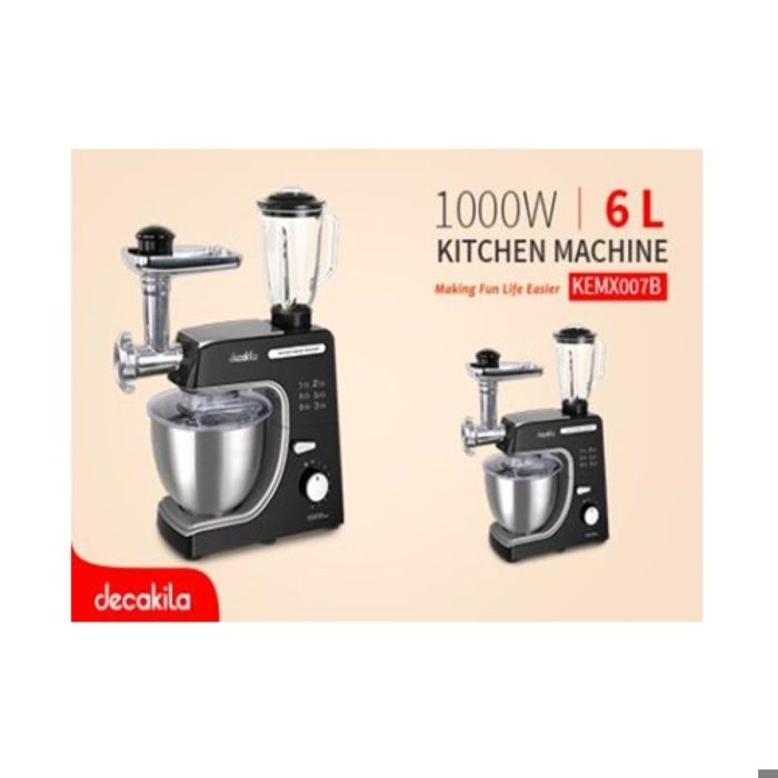 DECAKILA - Robot batteur tout-en-un 1000W/6L - Noir