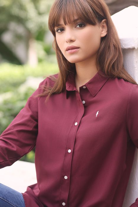 Chemise Amira - Bordeau