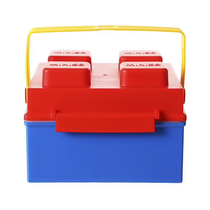 Boîte à bento Building Blocks avec poignée, 1485 ml
