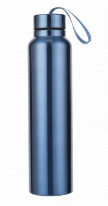 Bouteille en acier inoxydable avec sangle pour le sport, 950 ml (bleu)