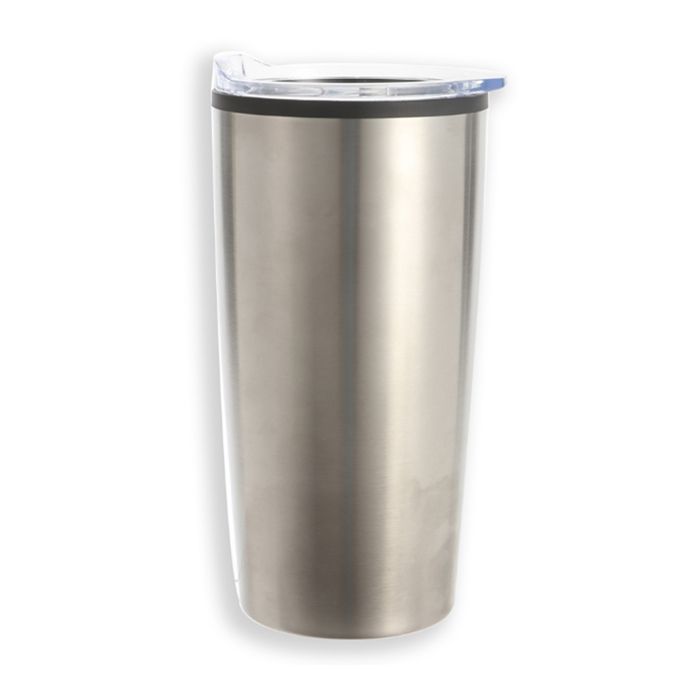 Gobelet en acier inoxydable de couleur unie pour voiture (500 ml, métallique)