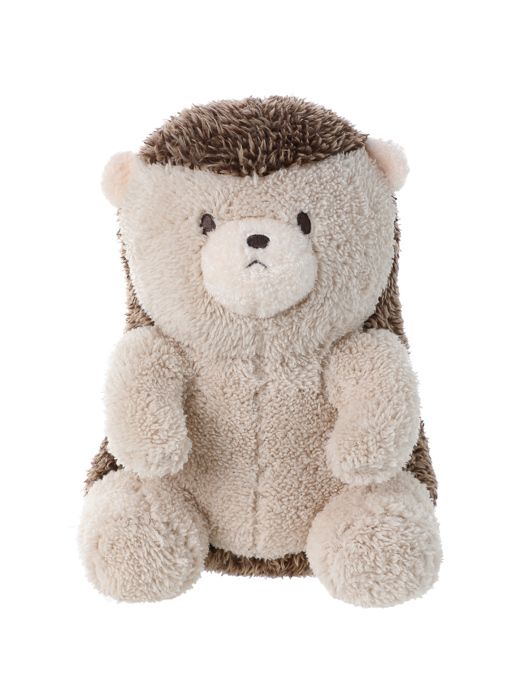 Jouet en peluche animal assis (hérisson)