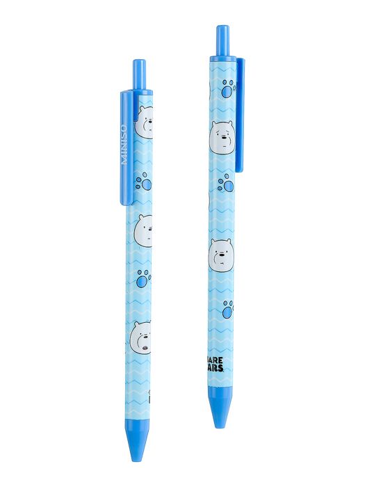 We Bare Bears-Stylo à bille Encre bleue (Ours de glace)