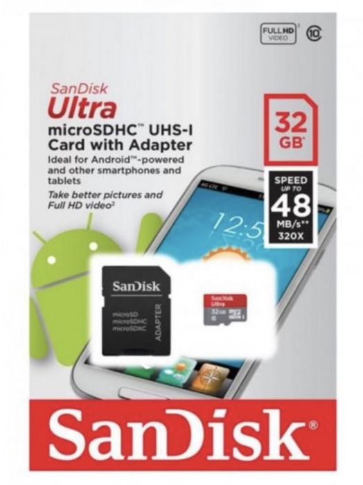 Carte mémoire Ultra Micro SD 32 Go compatibles microSDHC/SDXC