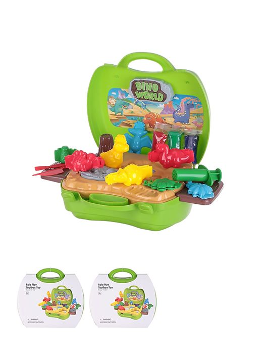 Role Play Toolbox Toy Dinosaurs World Set