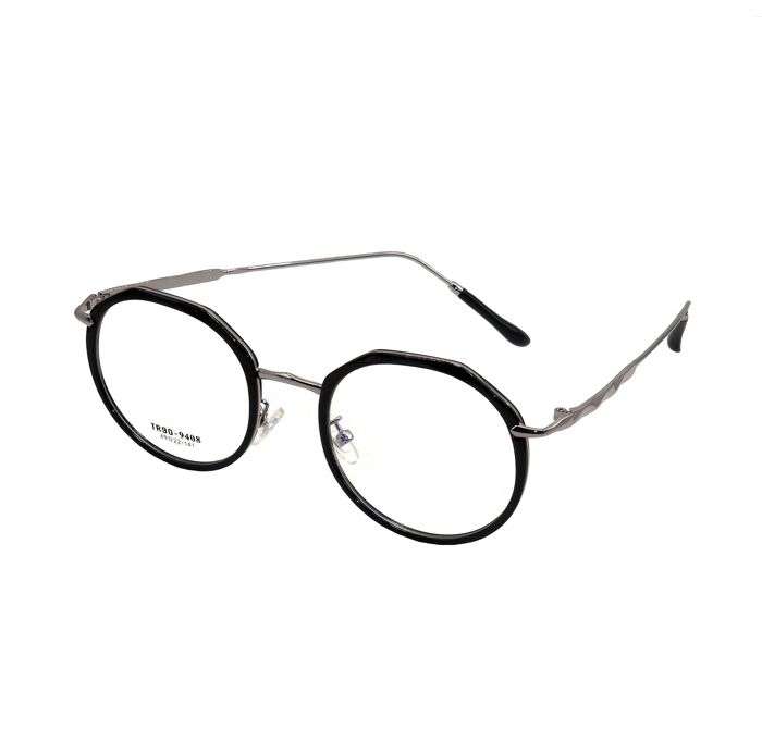 Montures de lunettes de vue correcteur ou pour verres protection anti lumière 9408 Argenté/Noir