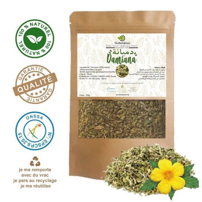Damiana 200G - Endurance , Libido, Energie