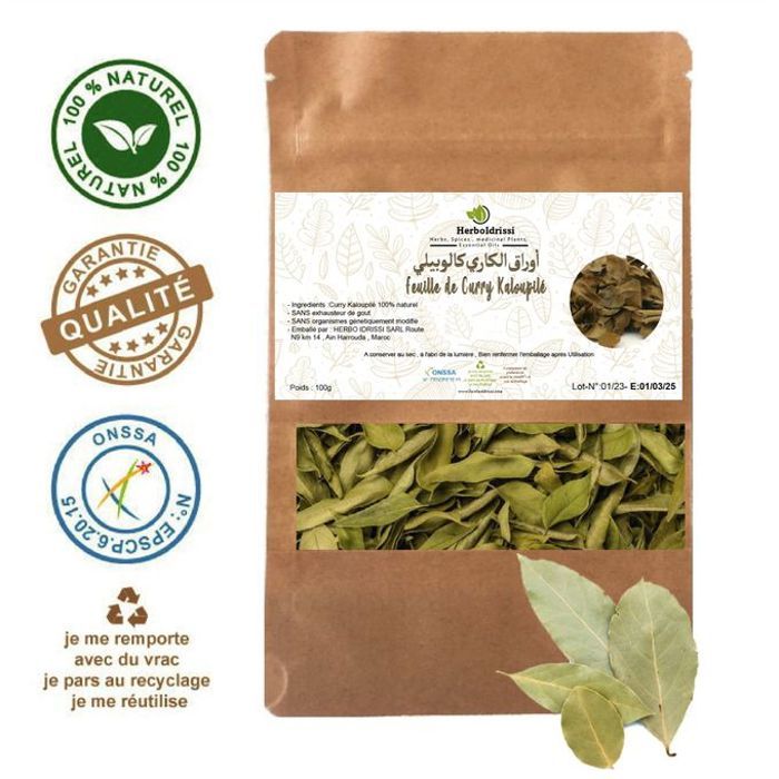 Kaloupilé  200G Riche En Fer Et Acide Folique (Feuilles De Curry)