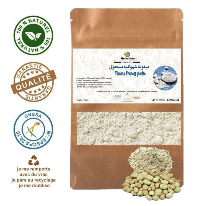 Mucuna Prurien Poudre 100G - Dopamine - Humeur - Libido