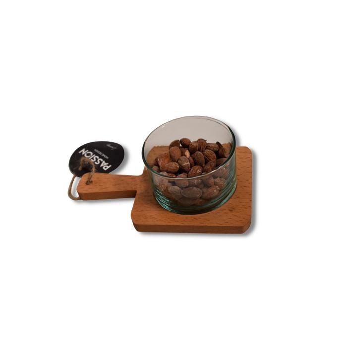 PLATEAU 17X10 CM + 1 VERRINE 8X5 CM ARTISANAT MAROCAINE