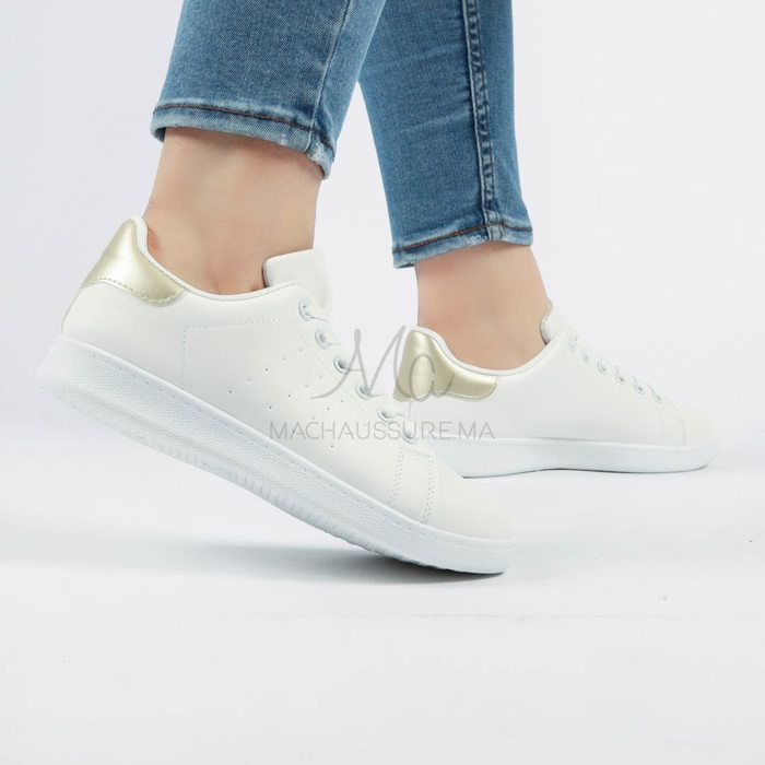 Evander - Baskets Femmes en Doré