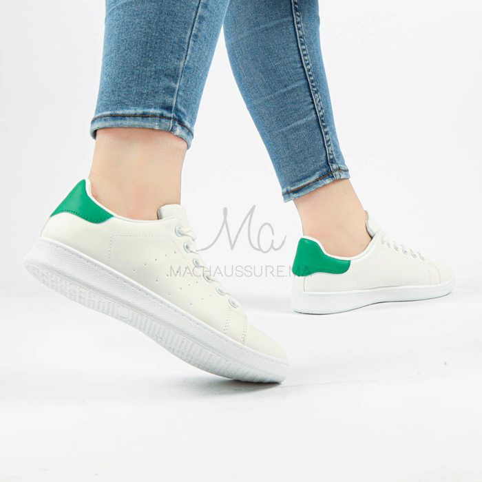 Evander - Baskets Femmes en Vert