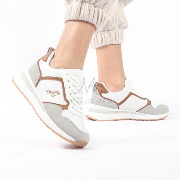 Kylian - Baskets Femmes en Blanc