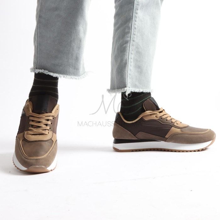 Eliam - Baskets Hommes en Marron