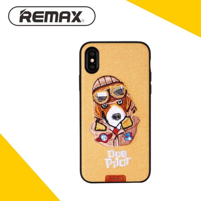 Coque de téléphone Mignon Animal pour iPhone X MARRON Remax RM-1647