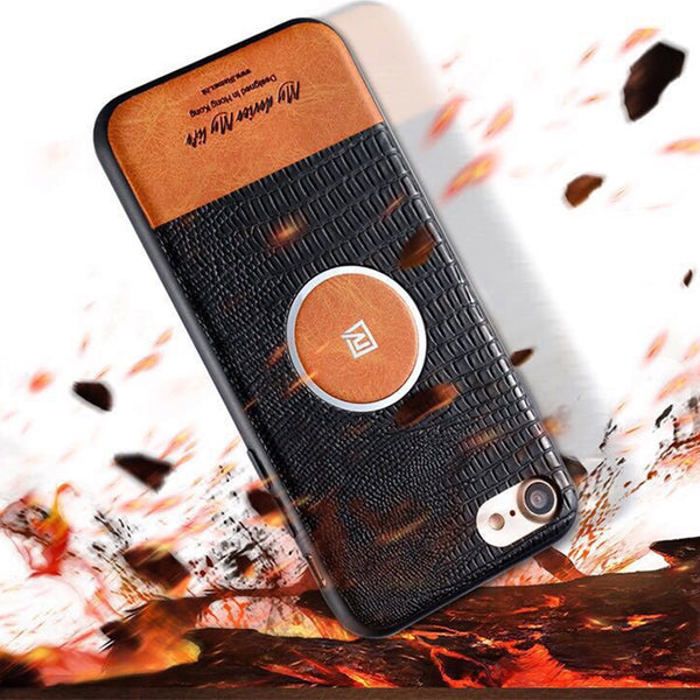 Coque Noir Remax Magnetic Crocodile Séries pour Apple iPhone 7 / 8