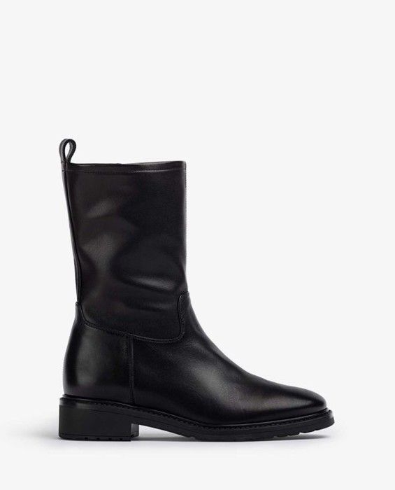 Unisa-Bottine en cuir à tige haute Noir
