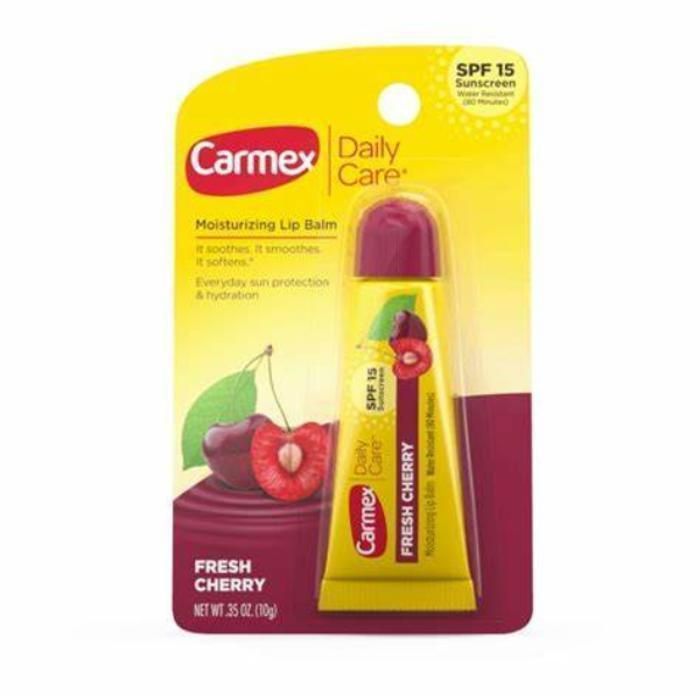 Carmex Baume à lèvres hydratant, Cerise fraîche, SPF 15 -10 g - Made in USA