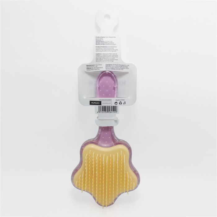 MUMUSO Brosse à cheveux en forme d'étoile (rose)