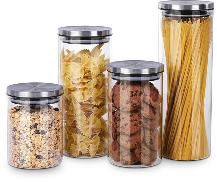 SET DE 4 BOITES A EPICES EN INOX IH-1082-4G