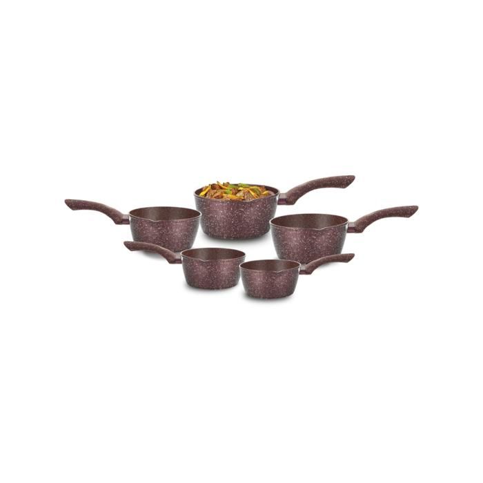 SET DE 5 CASSEROLES EN GRANITE DEUTSCHMANN DM-5895