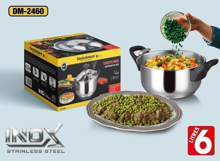 COCOTTE EN INOX REVETEMENT INOX 6L DM-2460