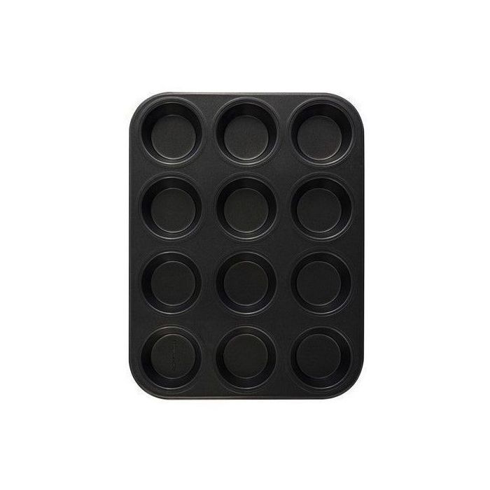 Moule à cake x12 HW5335 (Couleurs aléatoires : beige, noir, rouge).