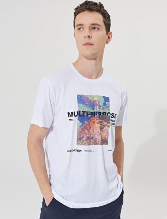 AC&Co - T-Shirt Vert coupe slim col polo manches courtes coupe slim