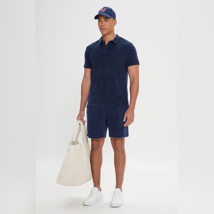 AC&CO- Short Bleu Marine Tricoté
