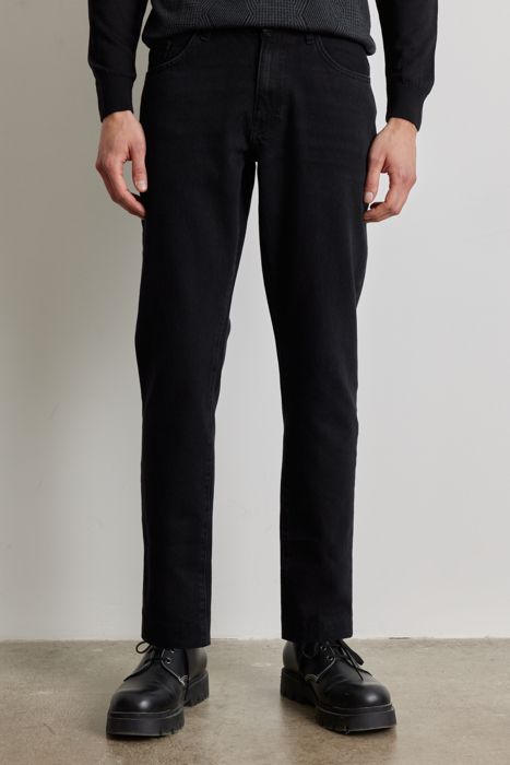 AC&Co - Jeans Pantalon Denim Noir - Coupe Confortable - 100% Coton