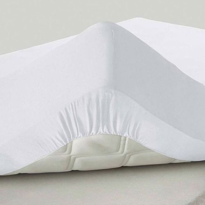 Drap Housse Uni Blanc  90x200 cm // Doux & Antiallergique : Découvrez le Luxe Absolu