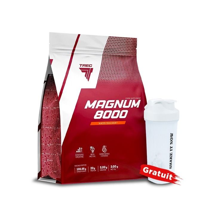 Magnum 8000 5,450kg - Vanilla +  Shaker Gratuit