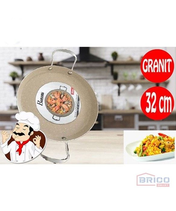 Poêle à paella en granit (32cm)