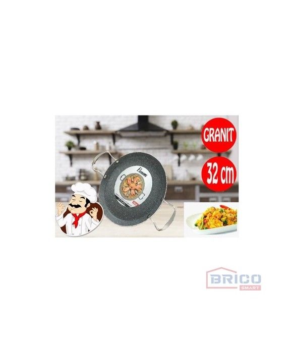 Poêle à paella en granit (32cm)