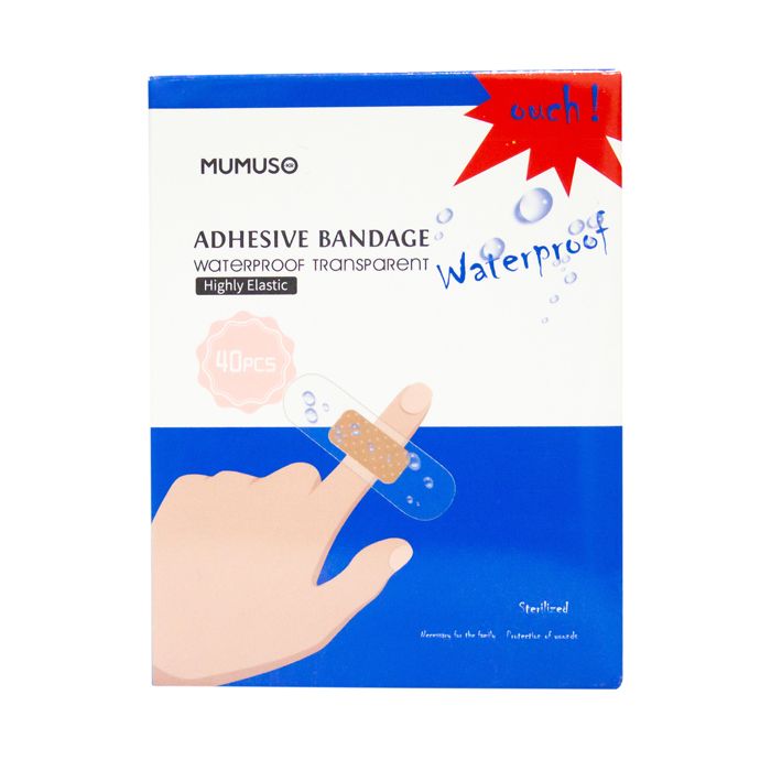 MUMUSO 40 Bandages adhésifs imperméables (ultrafins/transparents)